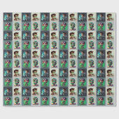 Lab Tech Super Hero Geschenkpapier (Flach)