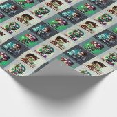 Lab Tech Super Hero Geschenkpapier (Ecke)