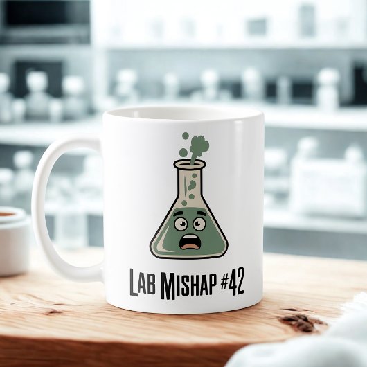 Lab Unfall #42 | Chemie Chaos Design Kaffeetasse