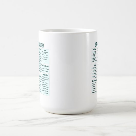 Lab values for nurses -Medical Lab Reference Chart Kaffeetasse (Mittel)