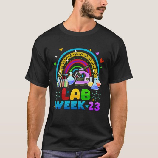 Lab Week 2023 Rainbow Medical Laboratory Science L T-Shirt (Vorderseite)