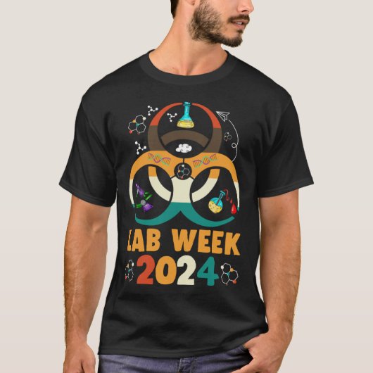 Lab Week 2024 Laboratory Tech Scientist Technolog T-Shirt (Vorderseite)
