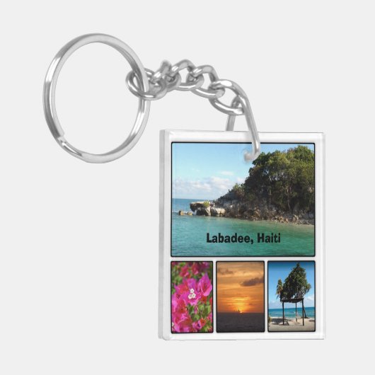 Labadee, Haiti Square Schlüsselanhänger (Vorderseite links)