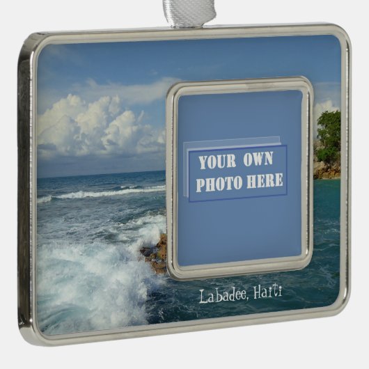 Labadee Meerblick-Gewohnheits-Foto Rahmen-Ornament Silber (Rechts)