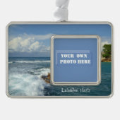 Labadee Meerblick-Gewohnheits-Foto Rahmen-Ornament Silber (Vorderseite)