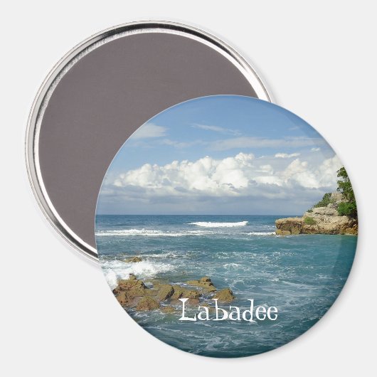 Labadee Seascape Custom Magnet (Vorderseite/Rückseite)