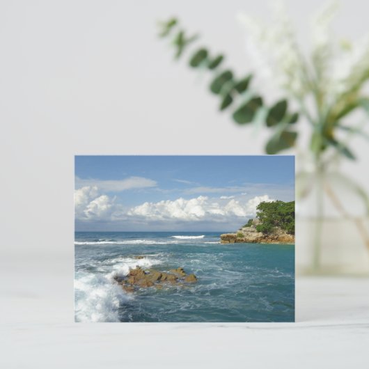 Labadee Seascape Custom Postkarte (Stehend Vorderseite)