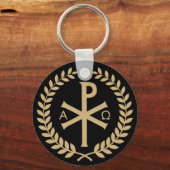 Labarum - Chi Rho - römisch-kaiserliche Norm Schlüsselanhänger (Rückseite)