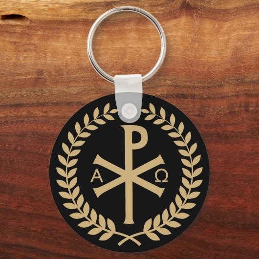 Labarum - Chi Rho - römisch-kaiserliche Norm Schlüsselanhänger (Vorderseite)