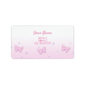 Label Address - Butterfly Adressaufkleber (Vorne)
