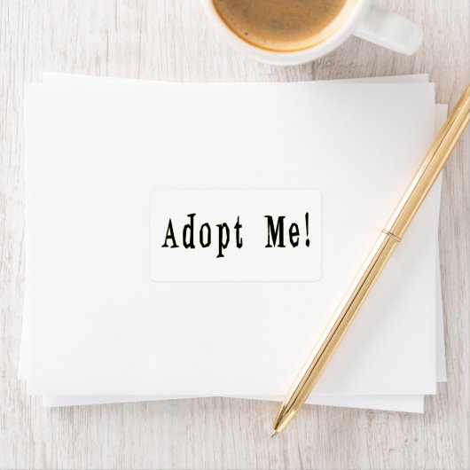 Label adoptiert adressaufkleber (Insitu)