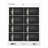 Label Black Gray White Gold Diamond-Adresse (Vorne)