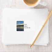Label "Blue Sunset Lake Ozarks" Adressaufkleber (Insitu)