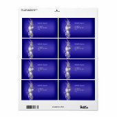 Label Blue White Gold Diamond-Adresse (Vorne)