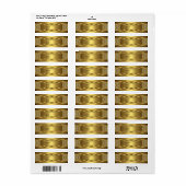 Label Business Elegant Gold Jewel (Vorne)