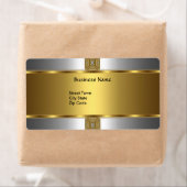 Label Business Elegant Silver Gold Jewel (Insitu)