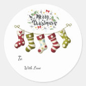 Label/ Christmas Favor Stickers (Vorderseite)