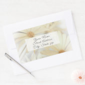 Label "Dreamy Daisies" Rechteckiger Aufkleber (Umschlag)