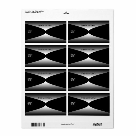 Label Elegant Gray Silver Black (Vorne)