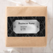 Label Elegant Personal Business Leather Metal (Insitu)