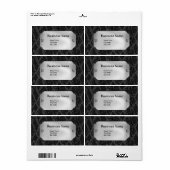 Label Elegant Personal Business Leather Metal (Vorne)