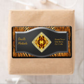 Label Elegante Persönliche Namensschilder Aufklebe (Insitu)