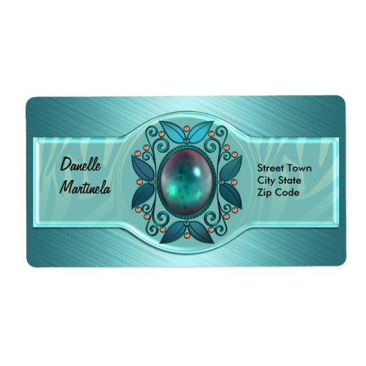 Label Elegante Persönliche Namensschilder Aufklebe (Vorne)