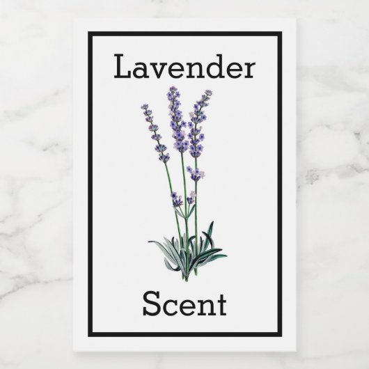 Label für antikes Lavendel Weinetikett (Einzelnes Label)