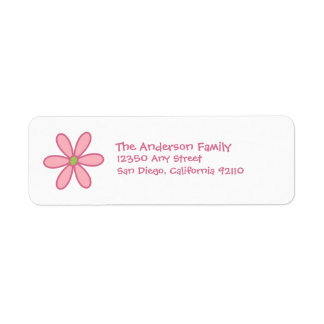 Label für Daisy-Adresse (pink)