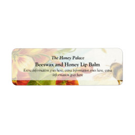 Label für Honey Floral Bee Bath Wellness-Center