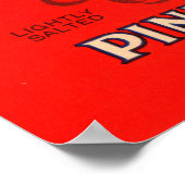 Label für Lachs aus Grünem Drachen Poster (Ecke)