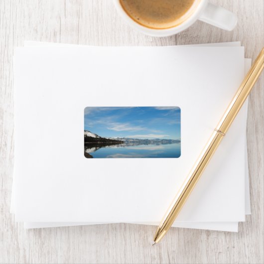 Label für Lake Tahoe/ Füllen Sie einfach Ihre Date Adressaufkleber (Insitu)