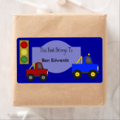 Label Kids Book Labels Stickers Große Trucks (Insitu)