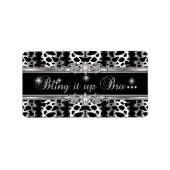 Label Lisa Bling Medium Adressaufkleber (Vorne)