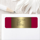 Label Plum & Bronze Simple (Insitu)