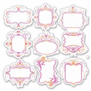 Label-Stil Aufkleber