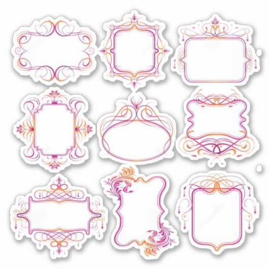 Label-Stil Aufkleber (Vorderseite)