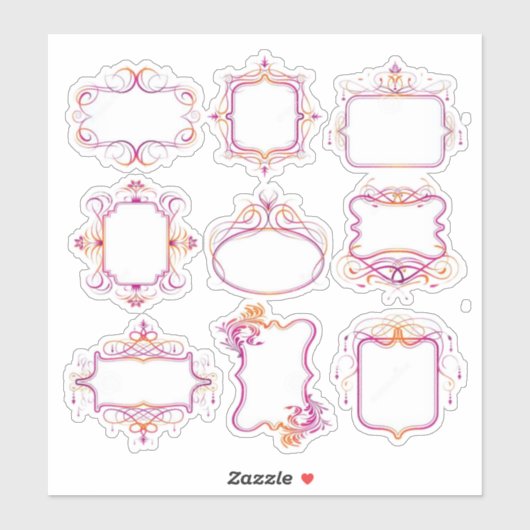 Label-Stil Aufkleber (Blatt)