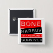 Label Style - Knochenmark-Transplantationsüberlebn Button (Vorne & Hinten)
