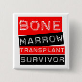 Label Style - Knochenmark-Transplantationsüberlebn Button (Vorderseite)