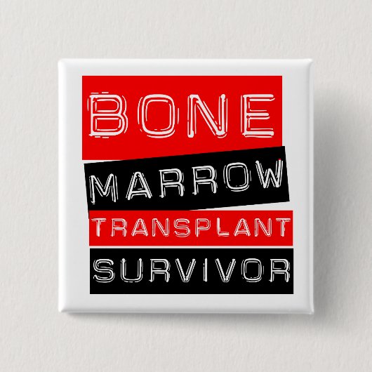Label Style - Knochenmark-Transplantationsüberlebn Button (Vorderseite)