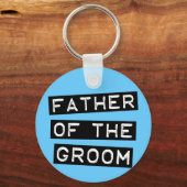 Label Vater der Groom Schlüsselanhänger (Vorderseite)