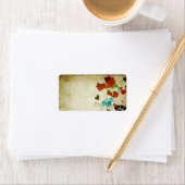 Label Vintagepoppies Adressaufkleber (Insitu)