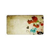 Label Vintagepoppies Adressaufkleber (Vorne)