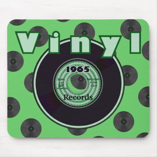 Label VINYL 45 RPM Rekord 1965 Mousepad (Vorne)