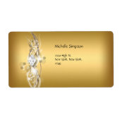 Label White Gold Diamond-Adresse (Vorne)