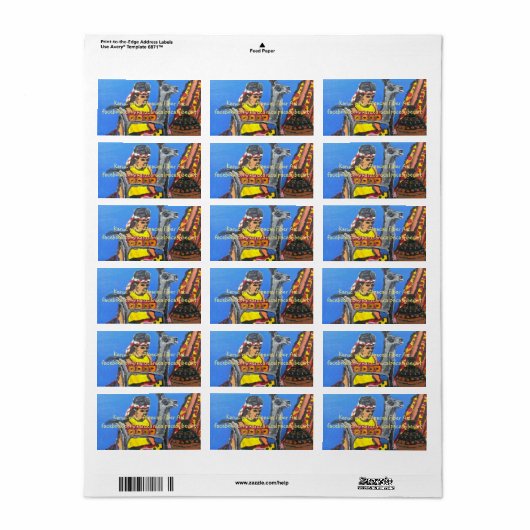 labels adressaufkleber (Vorne)