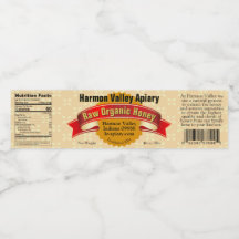 Labels der Comb Honey Box ausschneiden