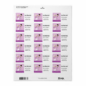 Labels des Cartoon-Designers Adressaufkleber (Vorne)