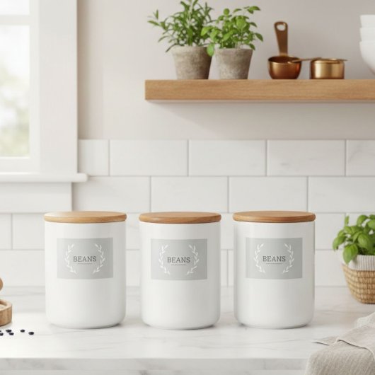 Labels for jars and containers, Aesthetic design  Lebensmitteletikett